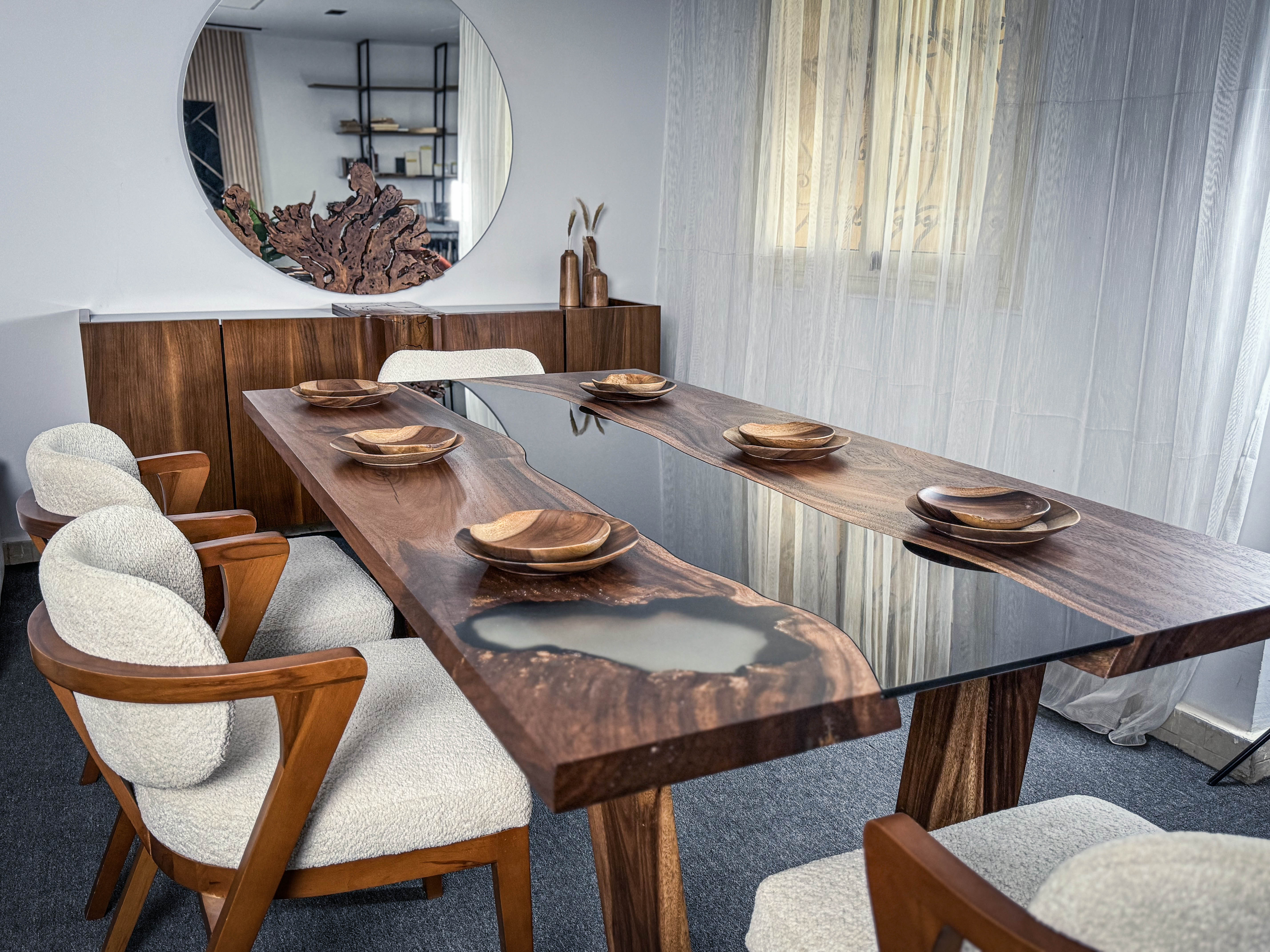 Riviera Natural Wood Dining Set